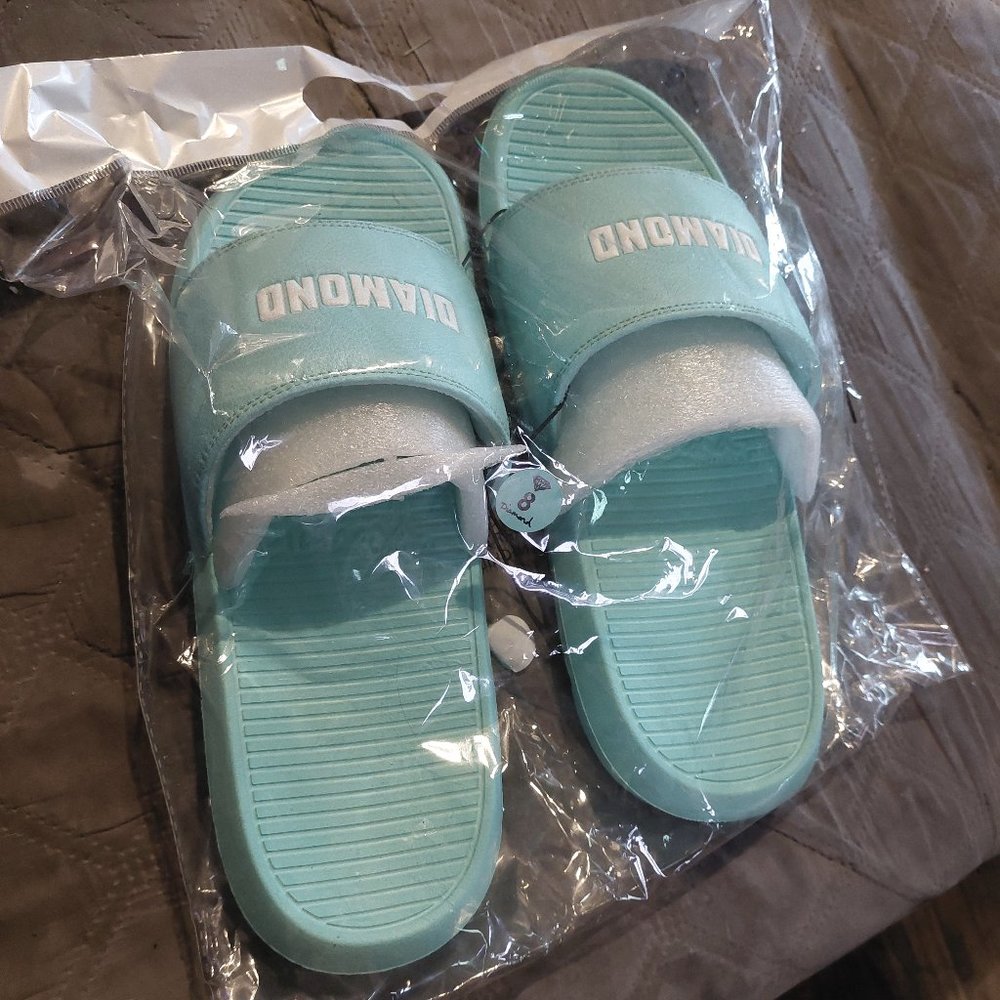 Diamond Slides Light Blue Size 8 [UNOPENED]